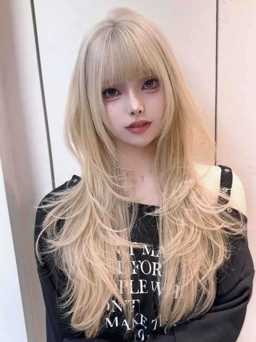 ロング ハイレイヤー 韓国風ヘア レイヤーカット 佐渡優 365連勤する美容師のヘアスタイル