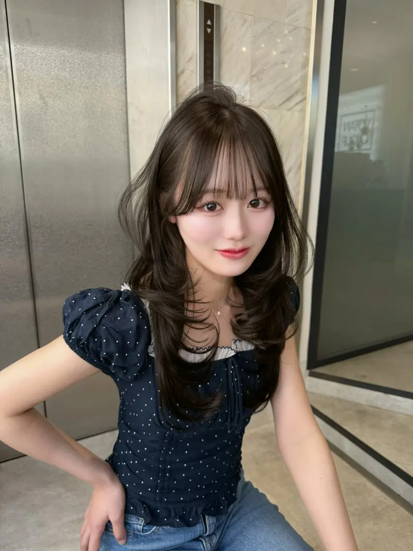 ロング カラー 透明感カラー グレージュ ラベンダーカラー ラベンダーグレージュ ラベンダーグレー ヘアカラー 透明感カラー🤍/ エクステ🪽 MIUのヘアスタイル