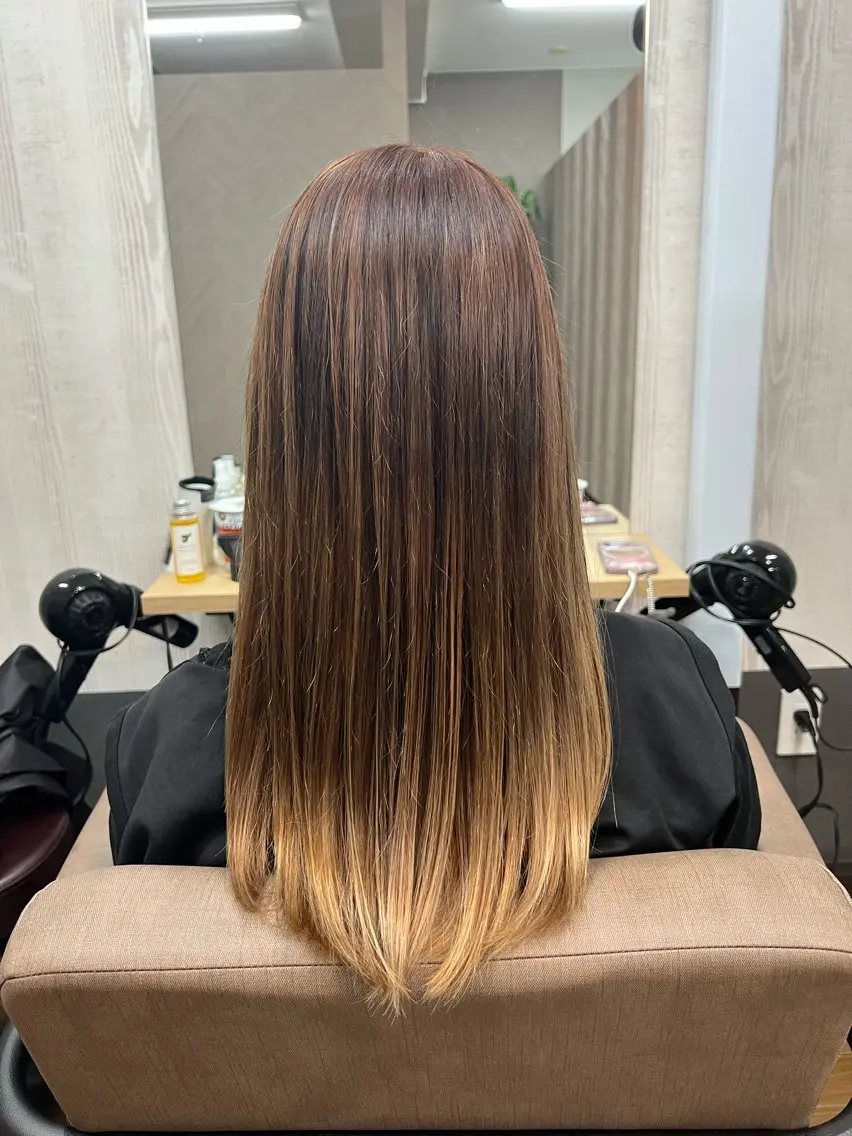 セミロング カット ヘアカラー トリートメント TELA HAIR 幕張本郷店 千尋のヘアスタイル