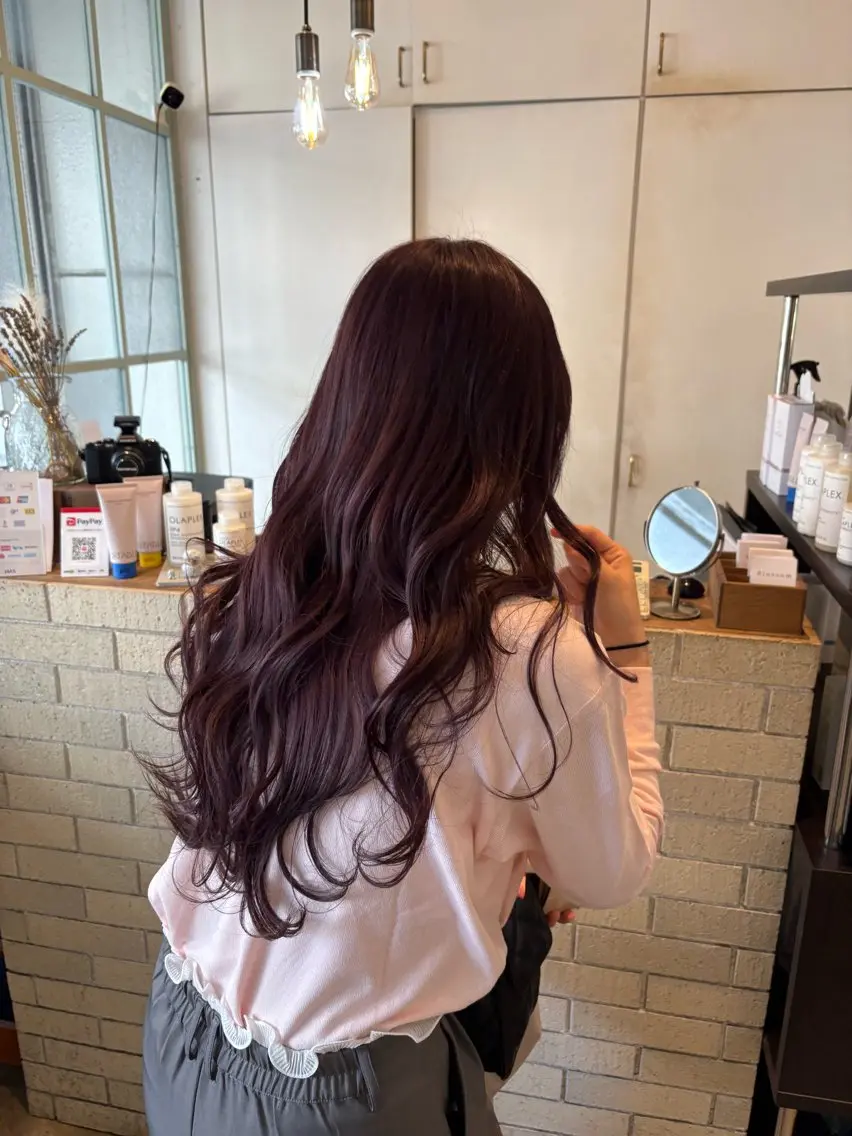 ロング ヘアカラー トリートメント miku 🫧のヘアスタイル