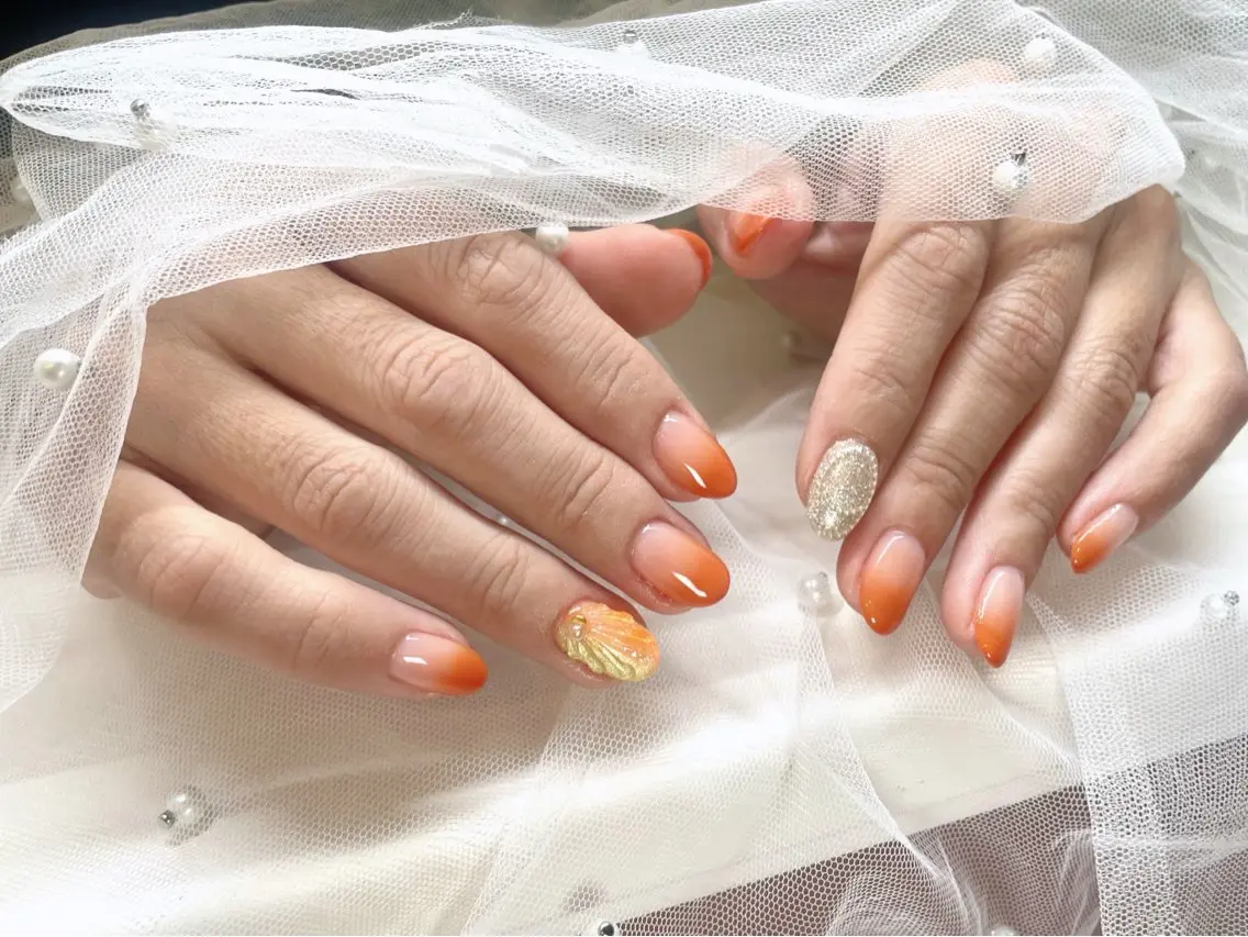 ネイル アートネイル グラデーション ハンドネイル 【新宿】Nail Yamazakiのネイルデザイン
