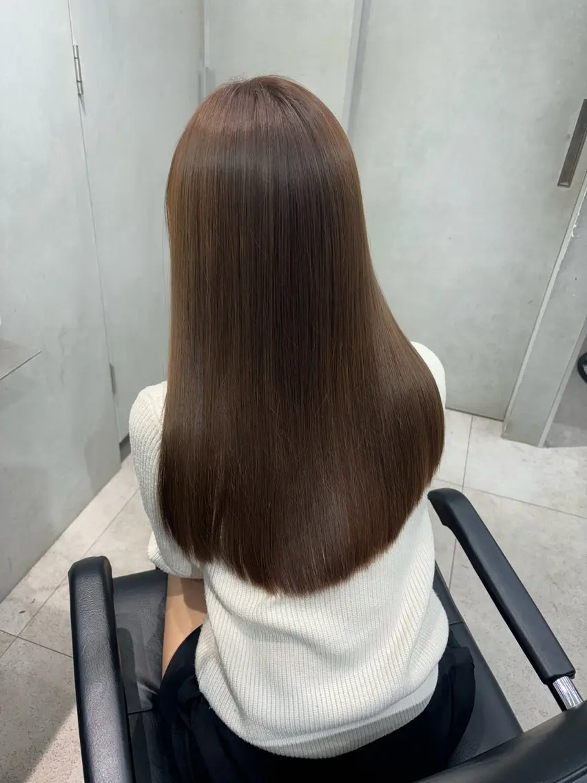 セミロング emi 韓国ワンホンヘアのヘアスタイル