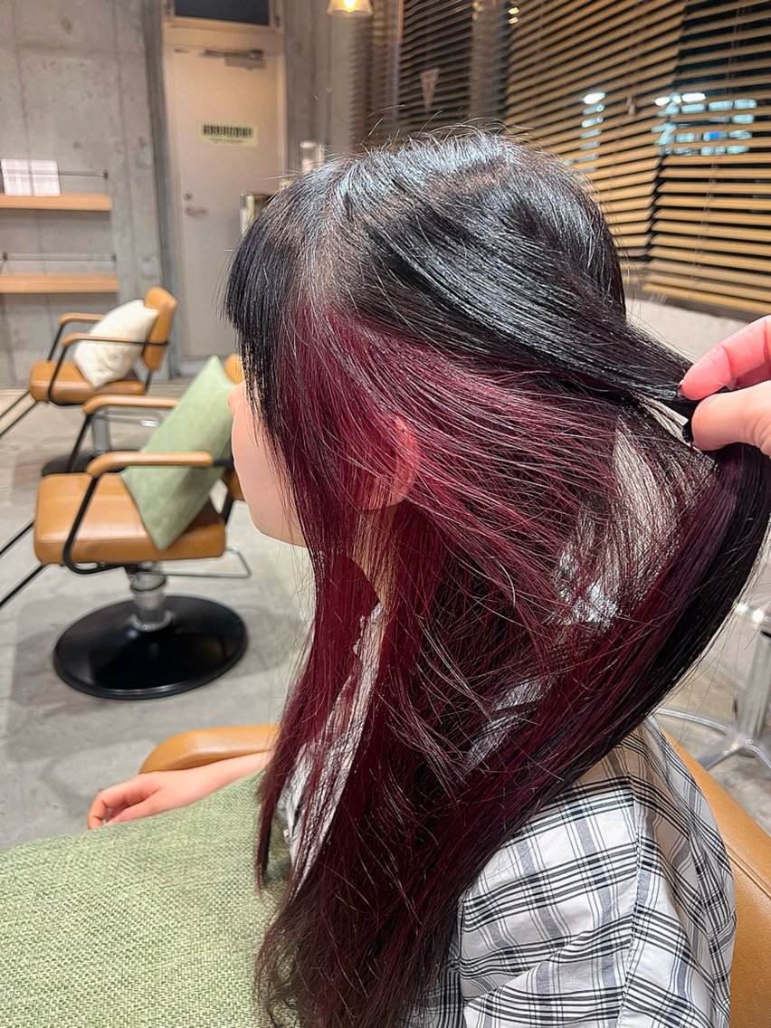 ロング Fuka⭐️ブリーチ なしWカラーのヘアスタイル