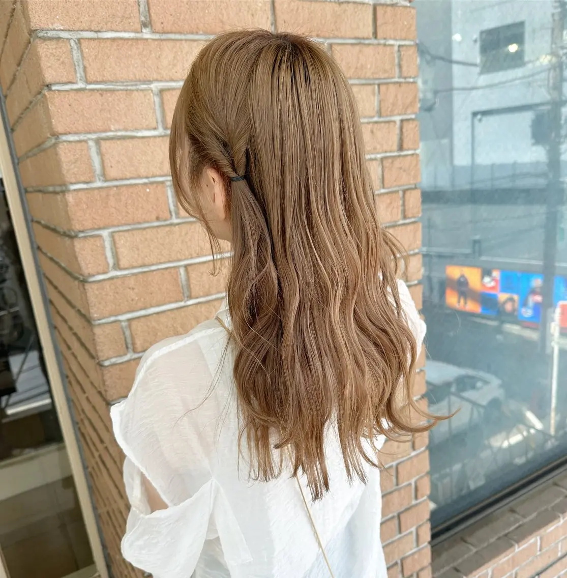 ロング 🔥コテ巻き風 ボブパーマ🔥のヘアスタイル