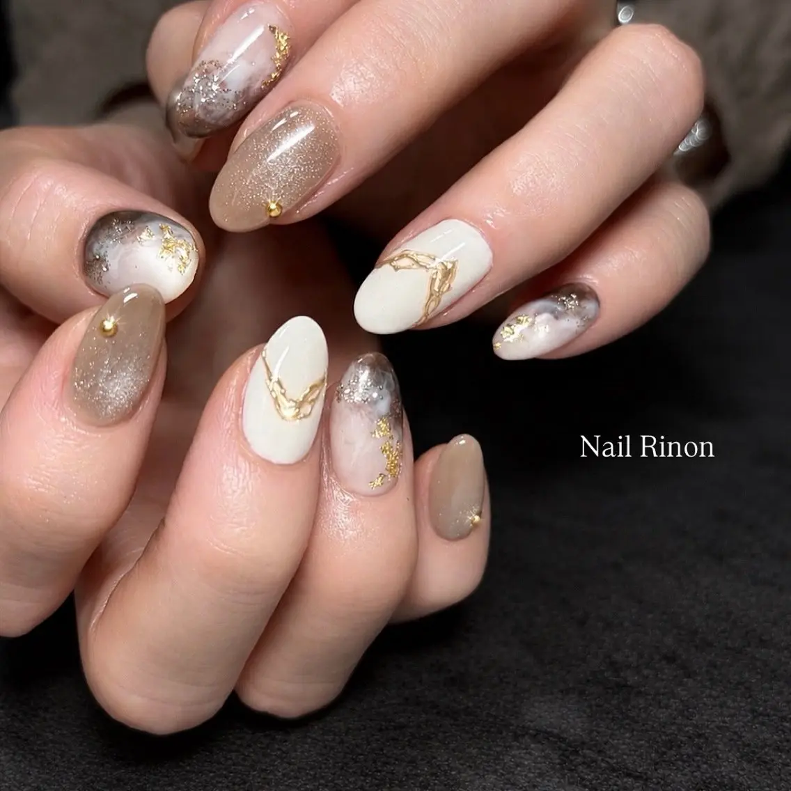 ネイル ニュアンスネイル ハンドネイル Nail Rinonのネイルデザイン