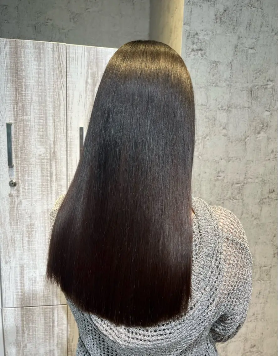 セミロング パーマ ✨髪質改善カラー✨ ななみのヘアスタイル