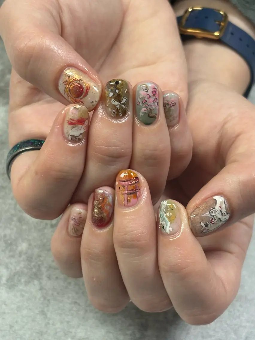 ネイル ハンドネイル FIORITURA Maikoのネイルデザイン