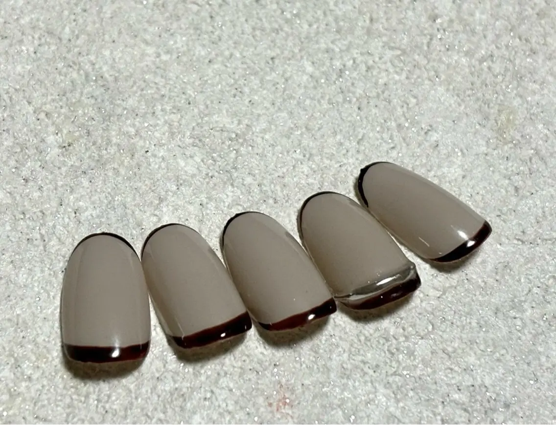 ネイル フレンチネイル ジェルネイル 韓国ネイル メンズネイル パラジェル kiki nail たまプラーザのネイルデザイン