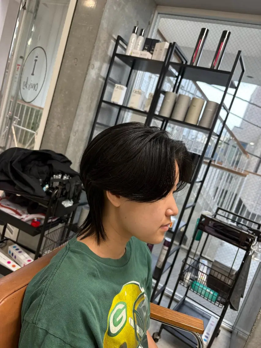 パーマ メンズ メンズパーマ メンズウルフカット ウルフカット 下北沢メンズパーマ 特化園田　楓莉のヘアスタイル