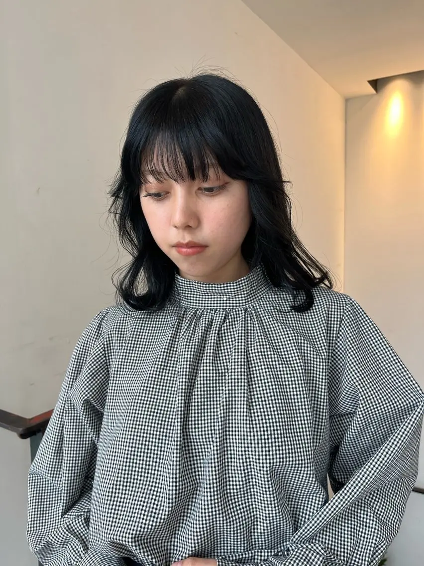 ミディアム quon KINO/ カットモデル✂︎のヘアスタイル