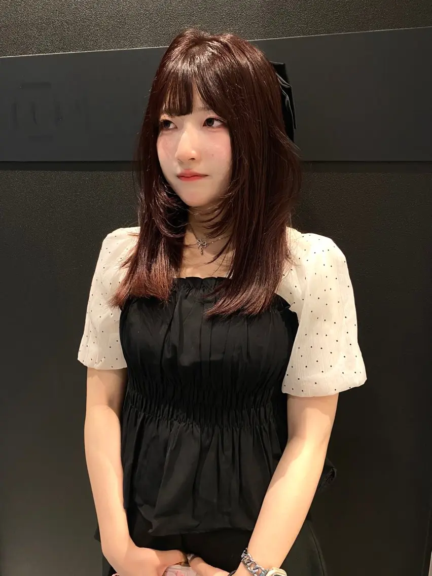 セミロング カラー カット ヘアカラー トリートメント mai / linoah˚✧のヘアスタイル
