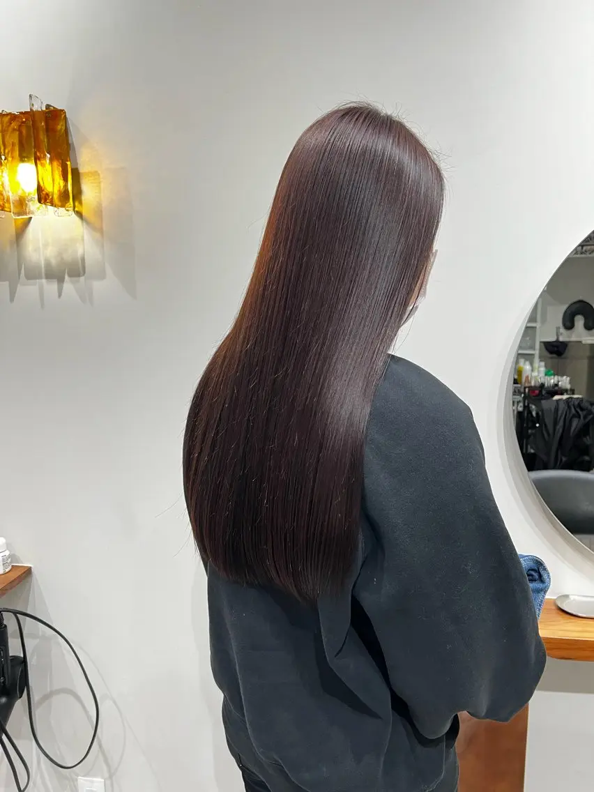 カラー ヘアアレンジ ブラウンカラー ハイライトカラー ピンクカラー ヘアカラー 山本 麗のヘアスタイル