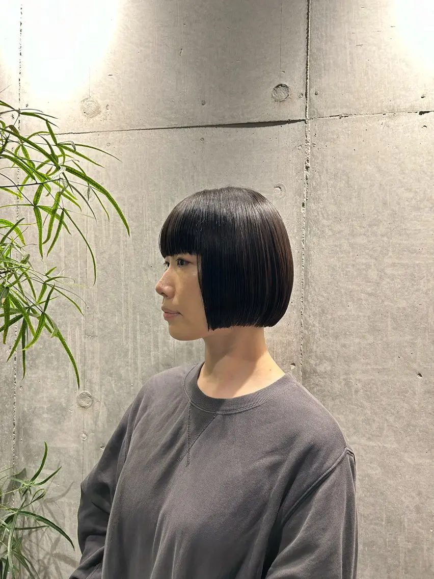 ショート カット トリートメント 葉月/ボブ/ 透明感カラー／中目黒のヘアスタイル