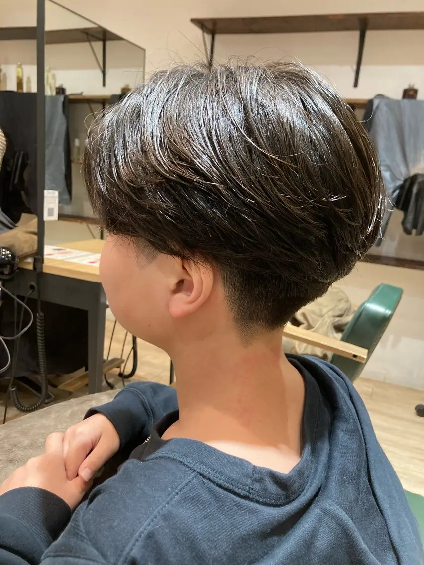 パーマ メンズ カット パーマ 勝間田 のどかのヘアスタイル