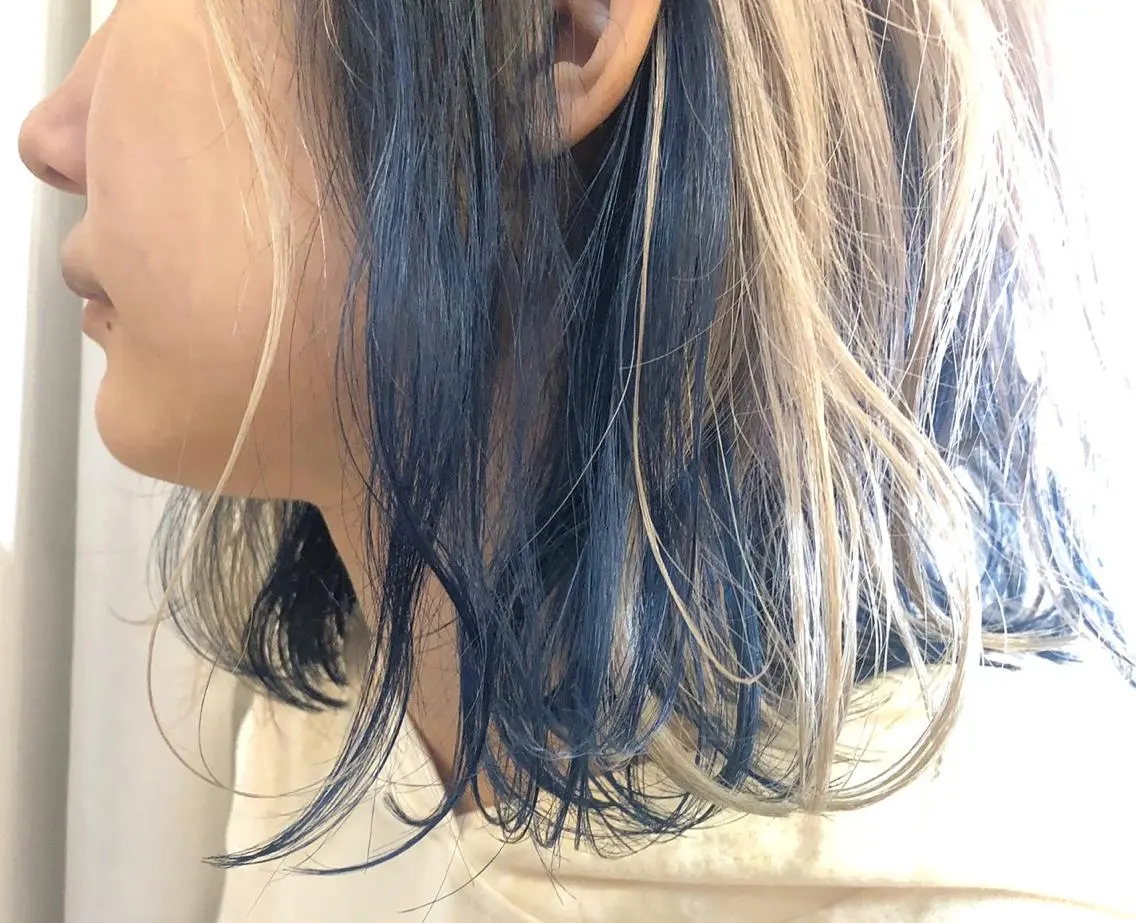 カラー ブリーチ インナーカラー ミキ stylistのヘアスタイル