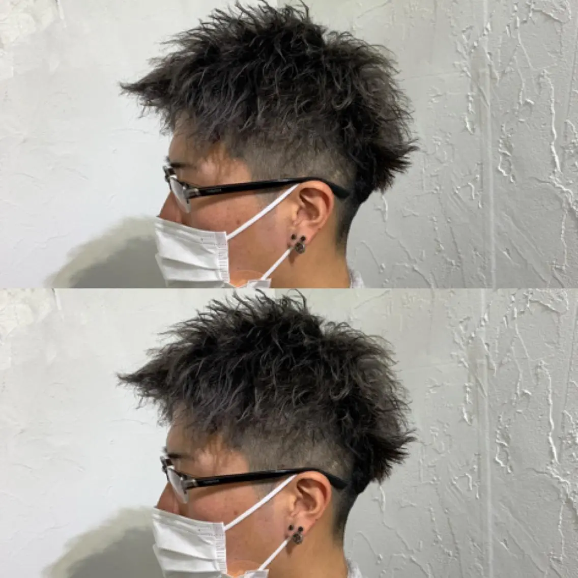カラー パーマ メンズ シルバー メンズ専門店 店長 小柳 裕夢のヘアスタイル
