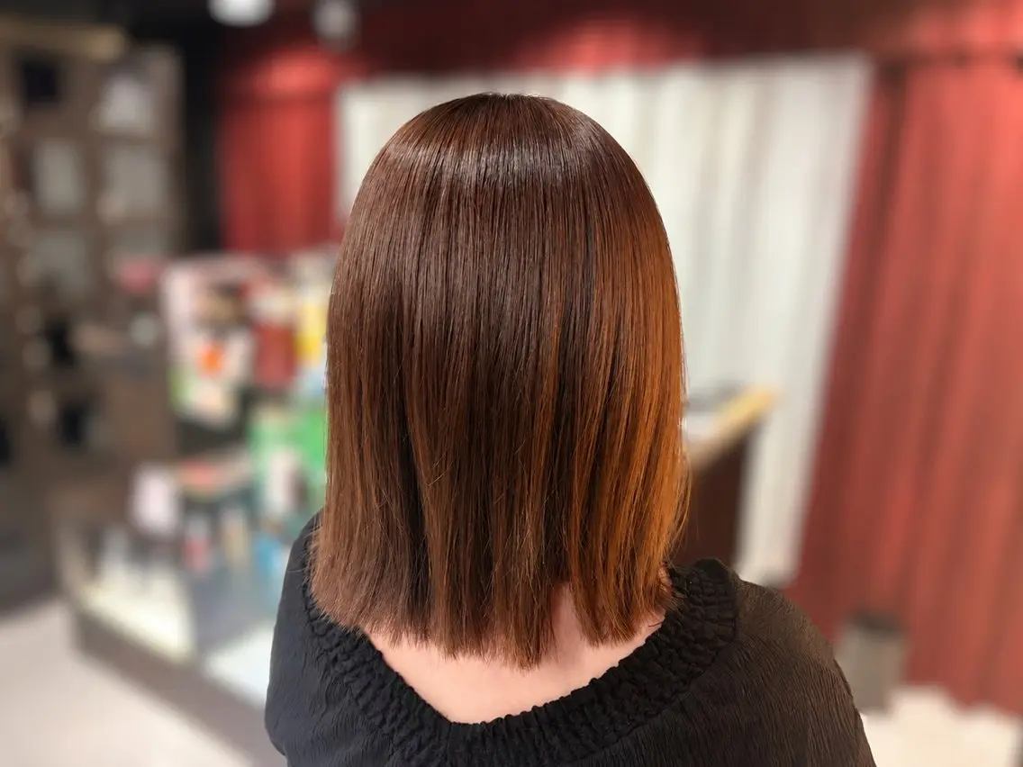 ミディアム カット ヘアカラー トリートメント レイヤー/パーマ 🐼HARUKA🐼のヘアスタイル