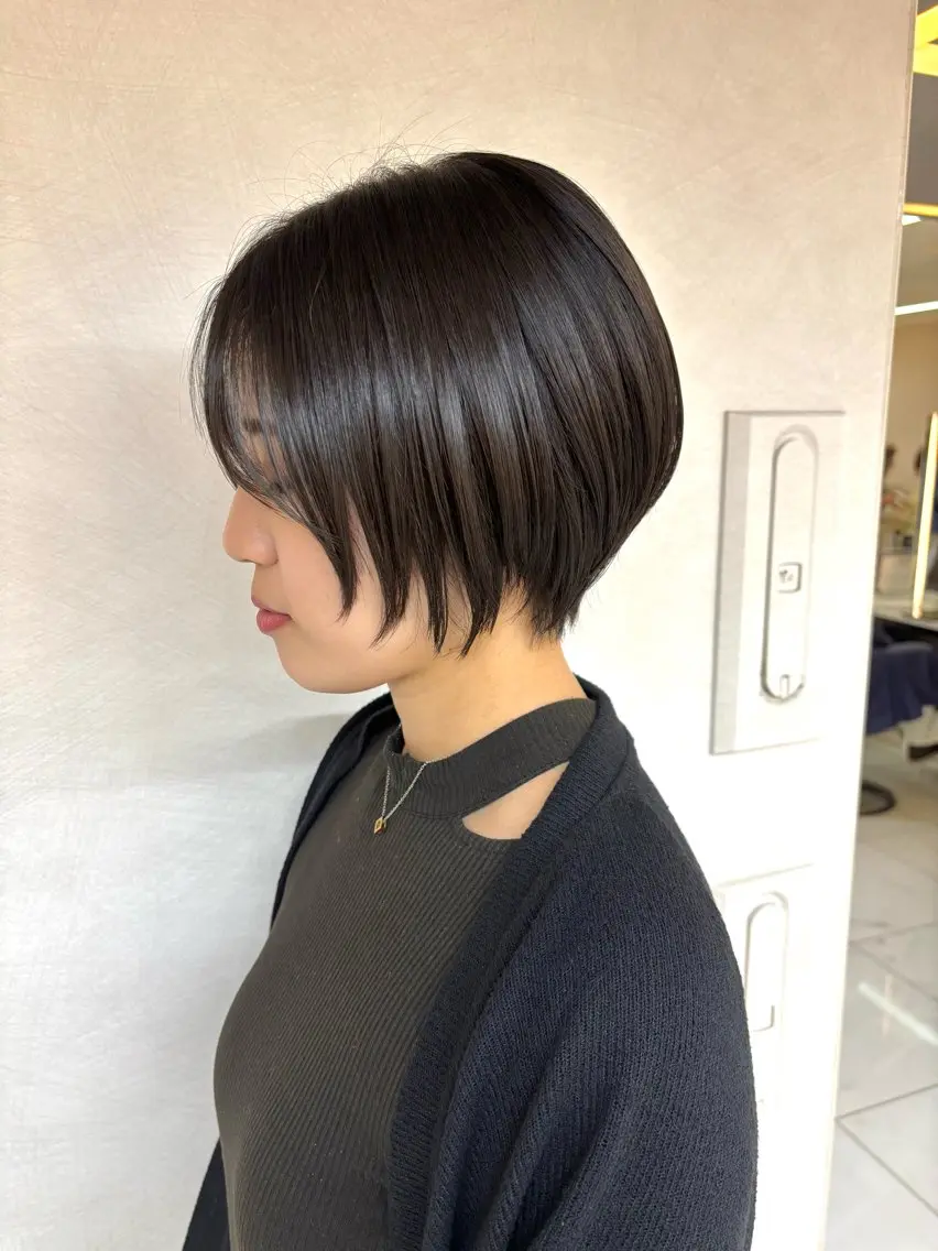 ショート カット トリートメント ボブ/レイヤー/透明 感カラー/Dai🌿のヘアスタイル