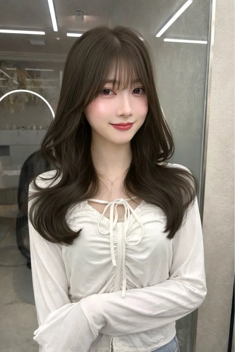 セミロング カラー ヘアアレンジ カット ヘアカラー fumika🎀 ベージュのヘアスタイル
