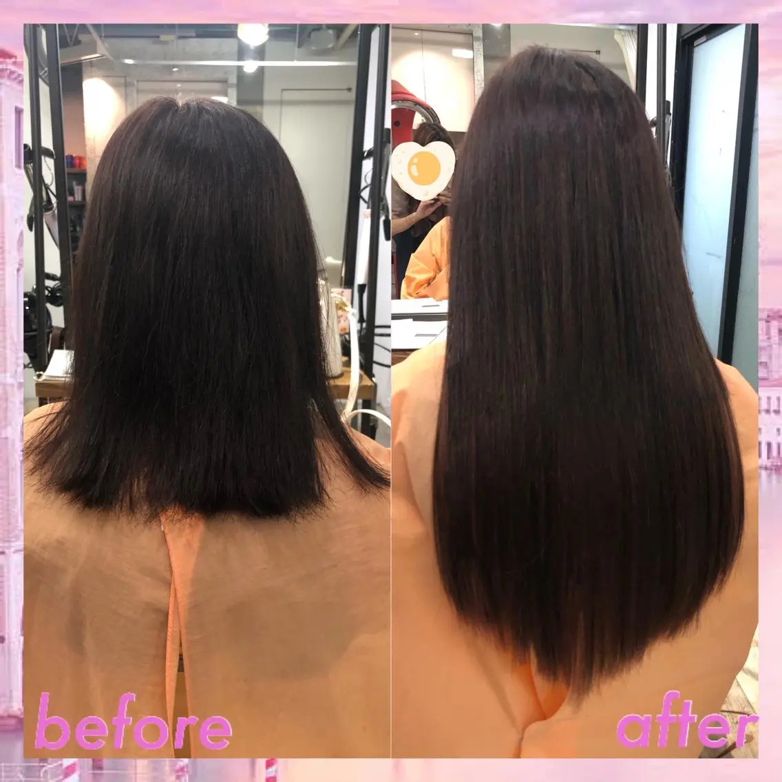 ロング カラー パーマ ヘアアレンジ シールエクステ エクステ カット エクステ ヘアセット 八巻 晴香のヘアスタイル