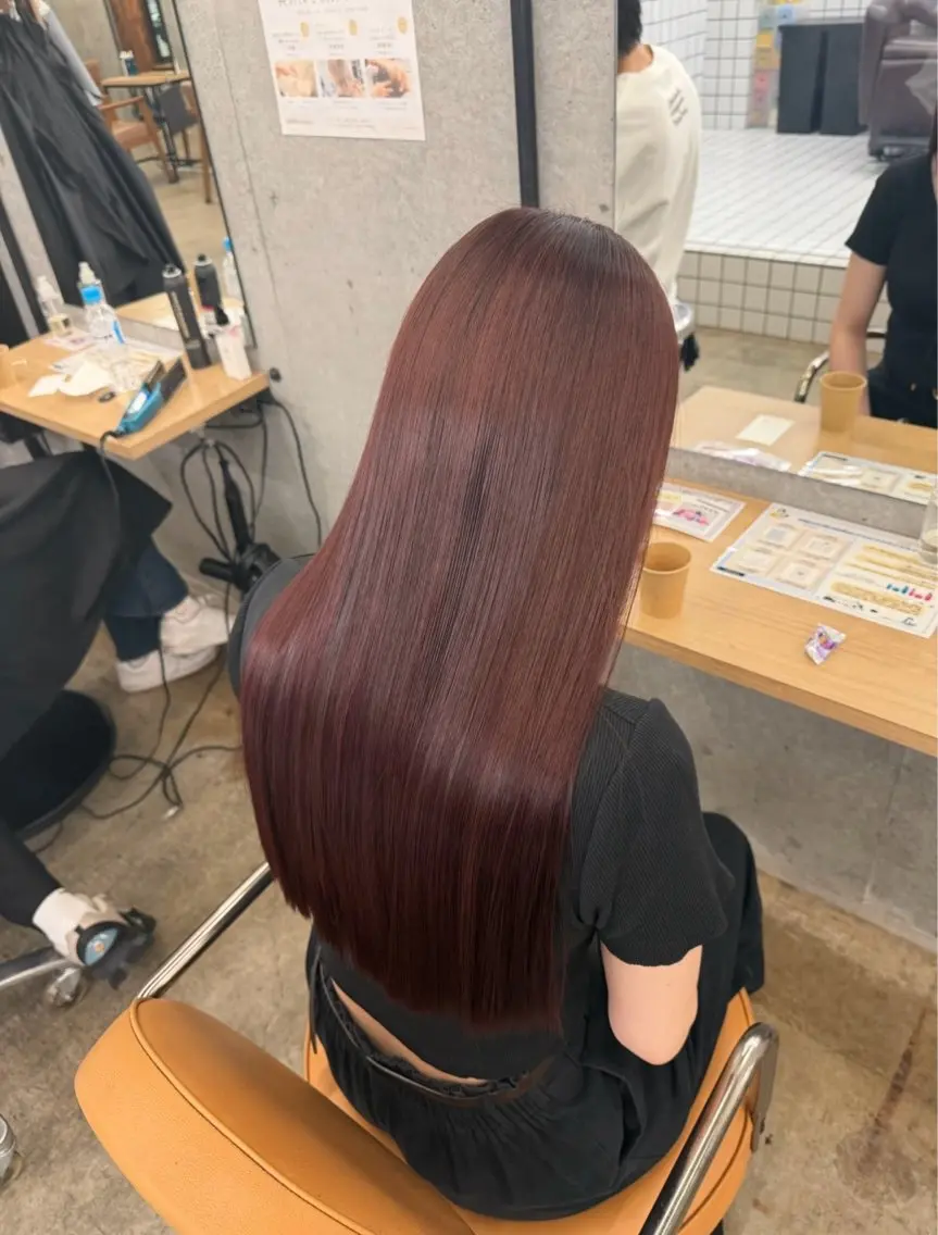 カラー カット ヘアカラー トリートメント 🍒透明感カラー× 艶髪🍒Mihoのヘアスタイル