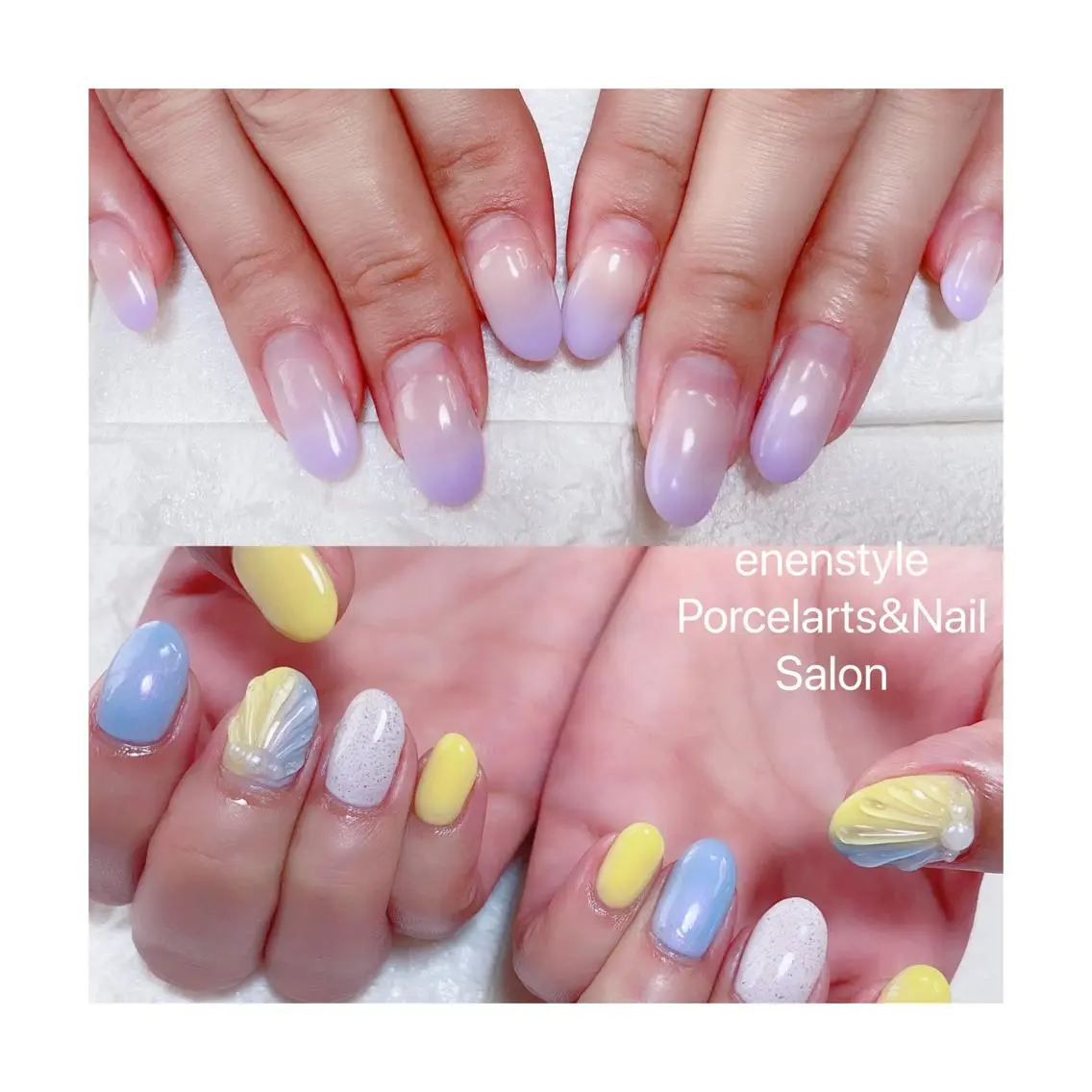 ミディアム ネイル ハンドネイル 🐾enen style 🐾のネイルデザイン
