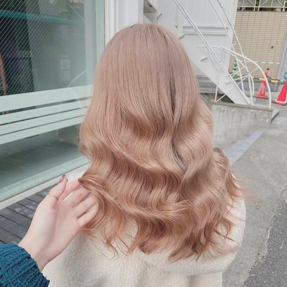 セミロング カラー ヘアカラー トリートメント ダブルカラー特化💍 tiam💍韓国ヘアのヘアスタイル