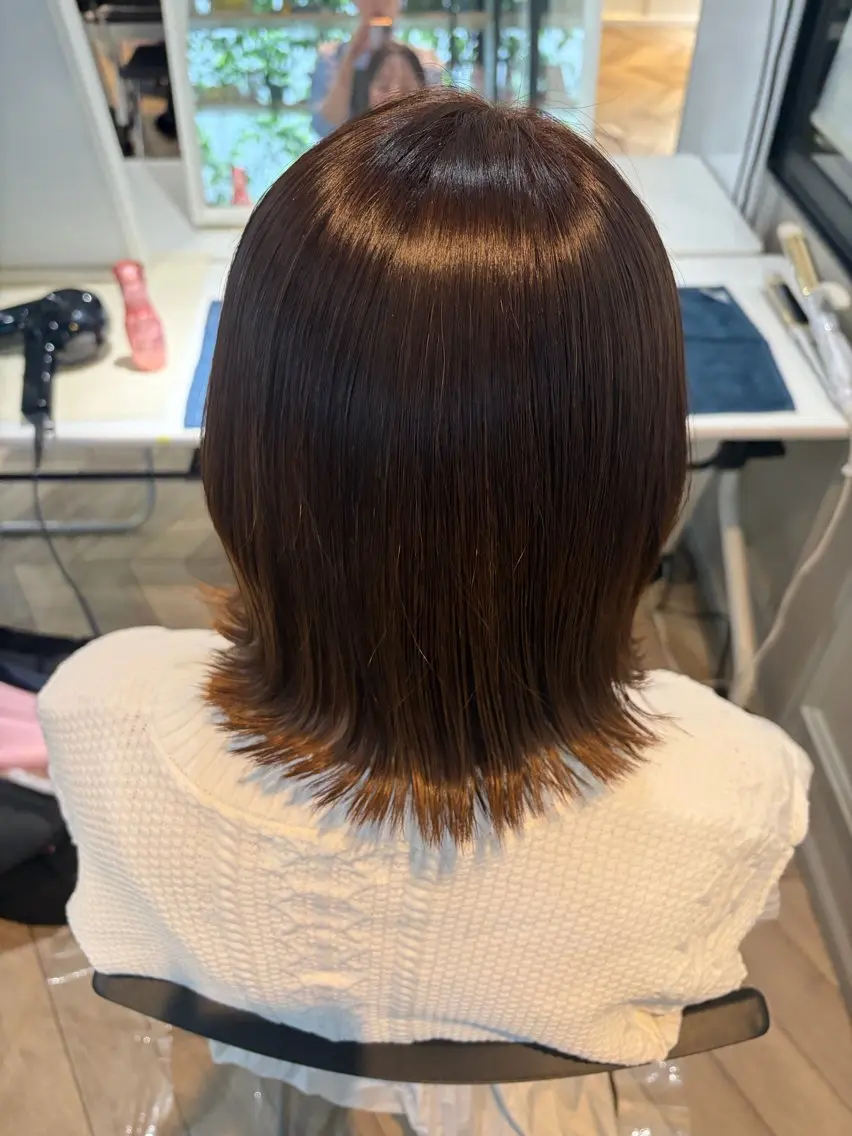 カラー まえで あんのヘアスタイル