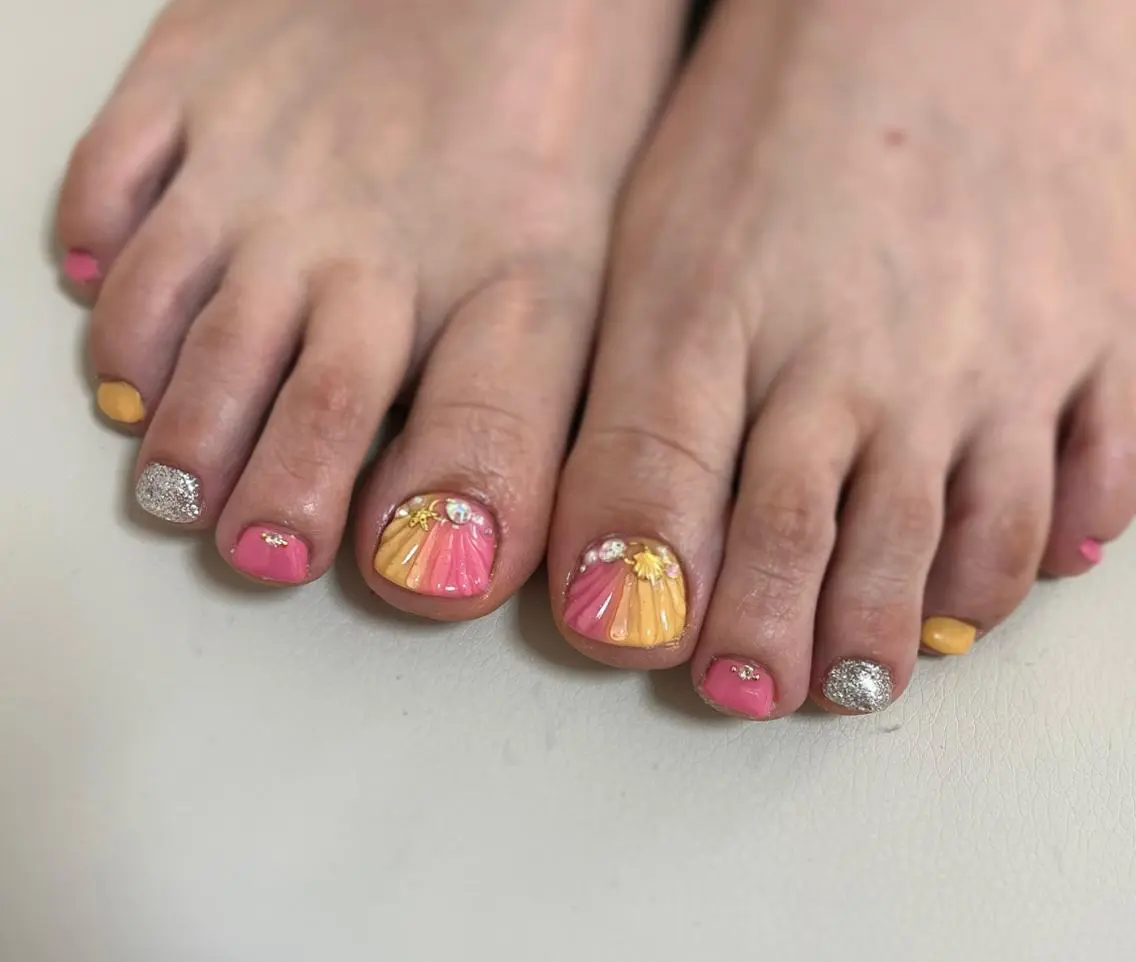 ネイル フットネイル nail M&Tのネイルデザイン