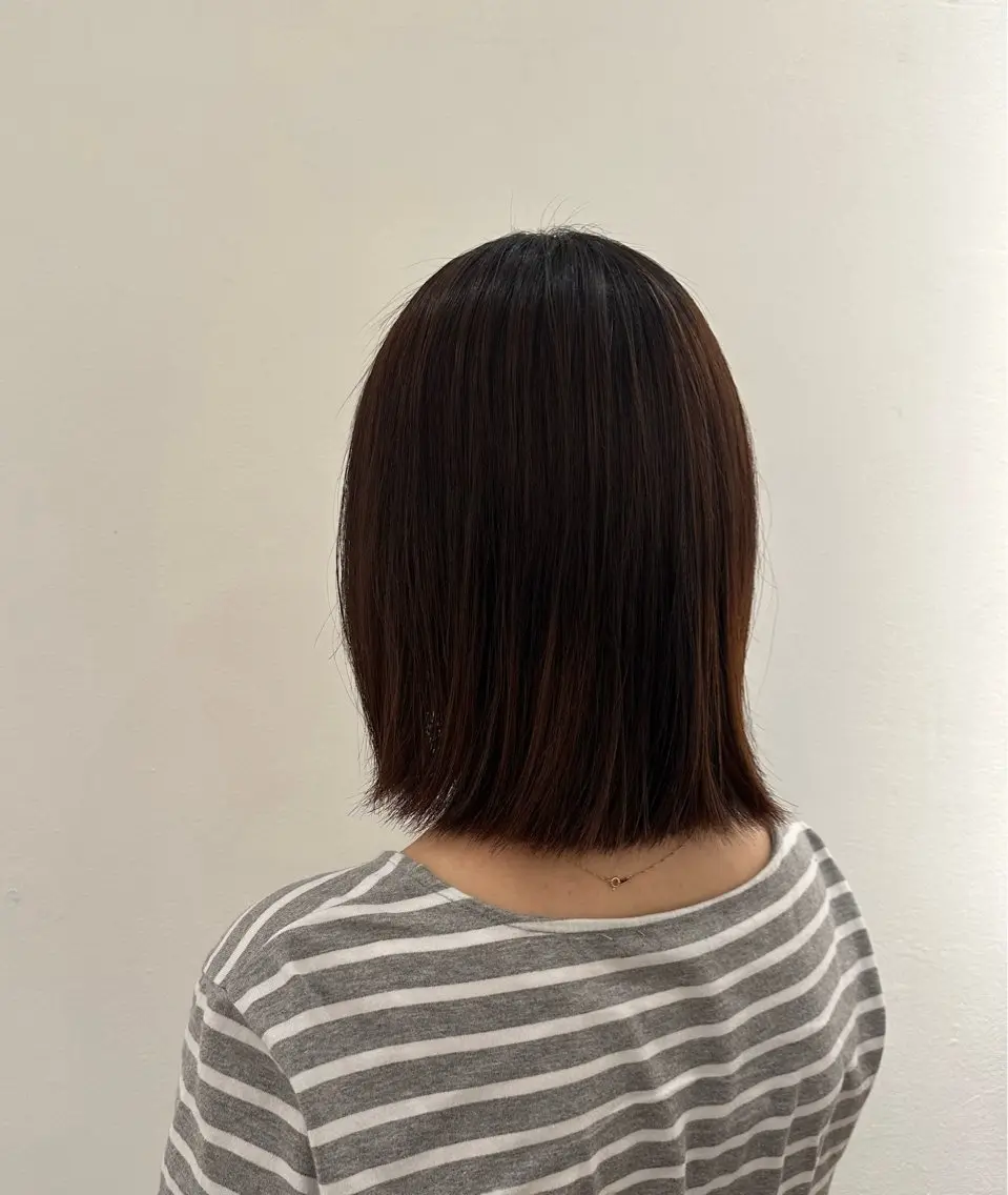 ミディアム 縮毛矯正 カット 縮毛矯正 鈴木 優斗のヘアスタイル