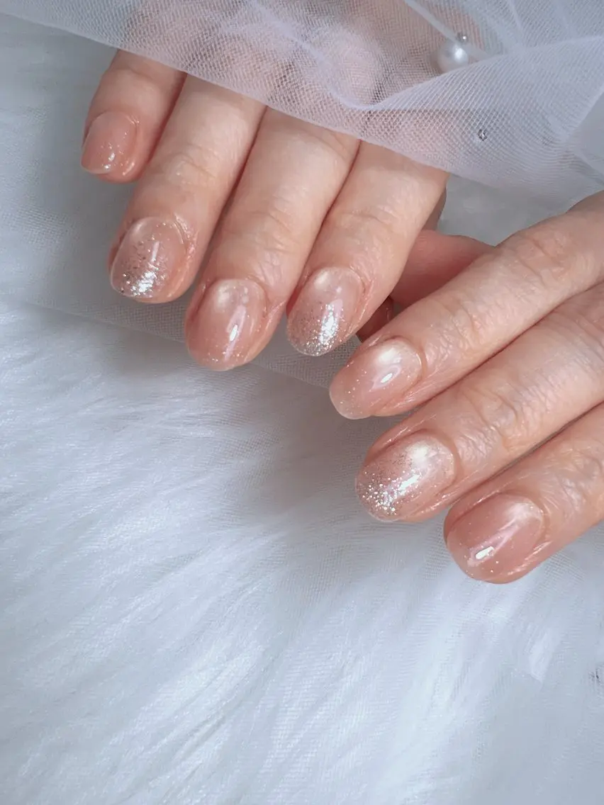 ネイル フラッシュネイル マグネットネイル マグネットワンカラー ワンカラーネイル nail salon Noël_赤磐のネイルデザイン