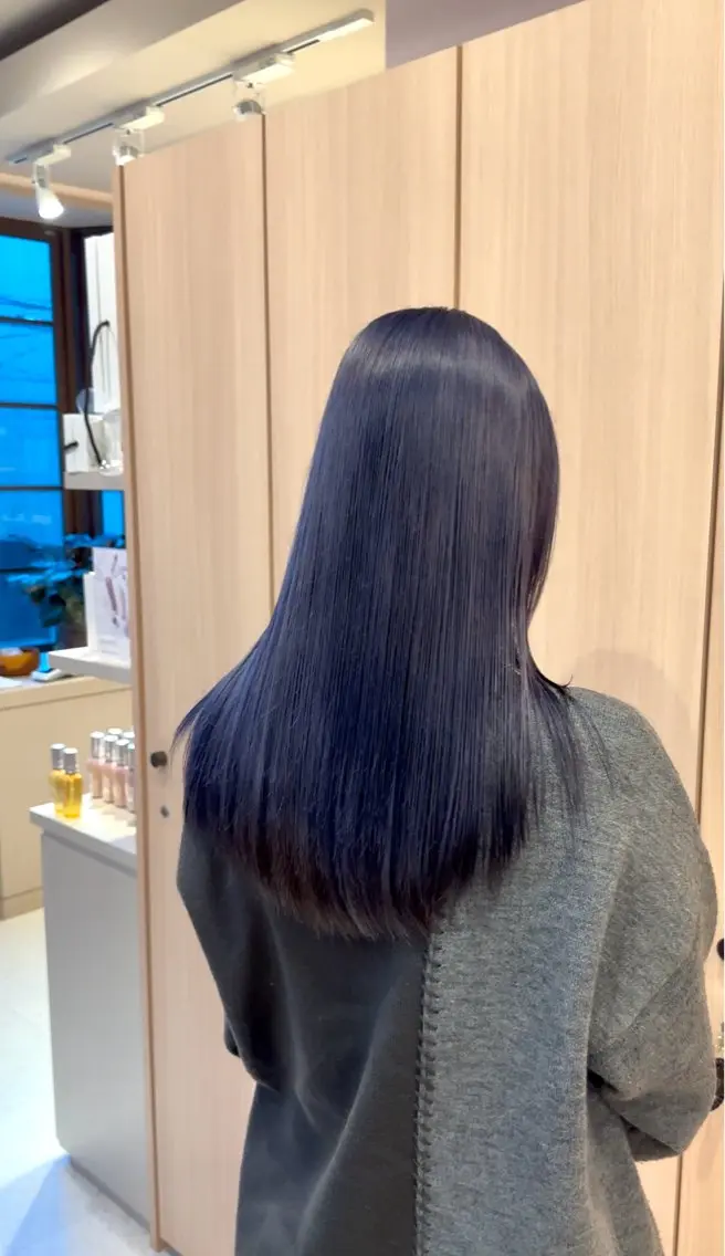 カラー ブルーカラー ブルーラベンダー ダブルカラー ラベンダーカラー 芝智也/ ブリーチカラーのヘアスタイル