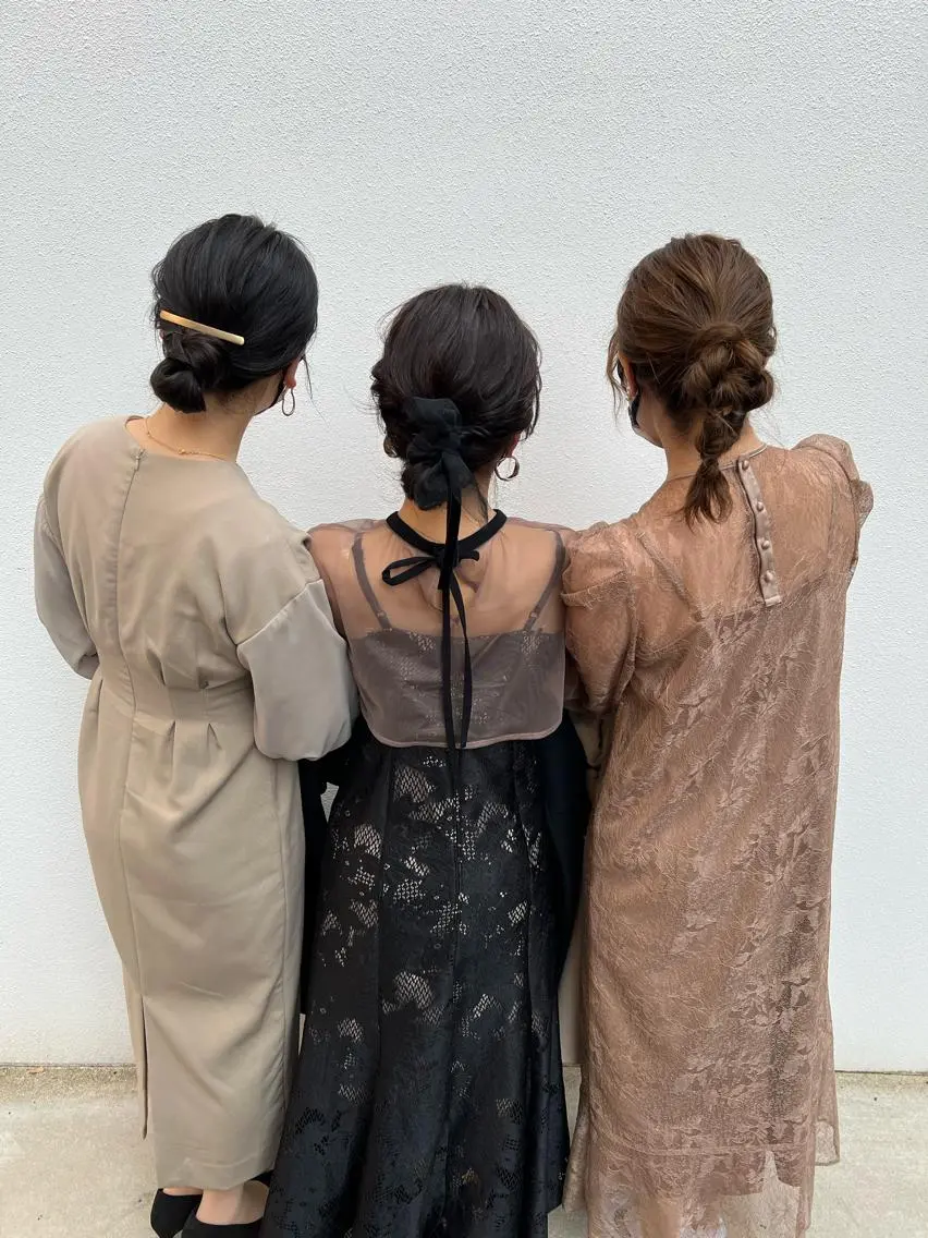 結婚式お呼ばれ、パーティー用ヘアセット🪅の写真