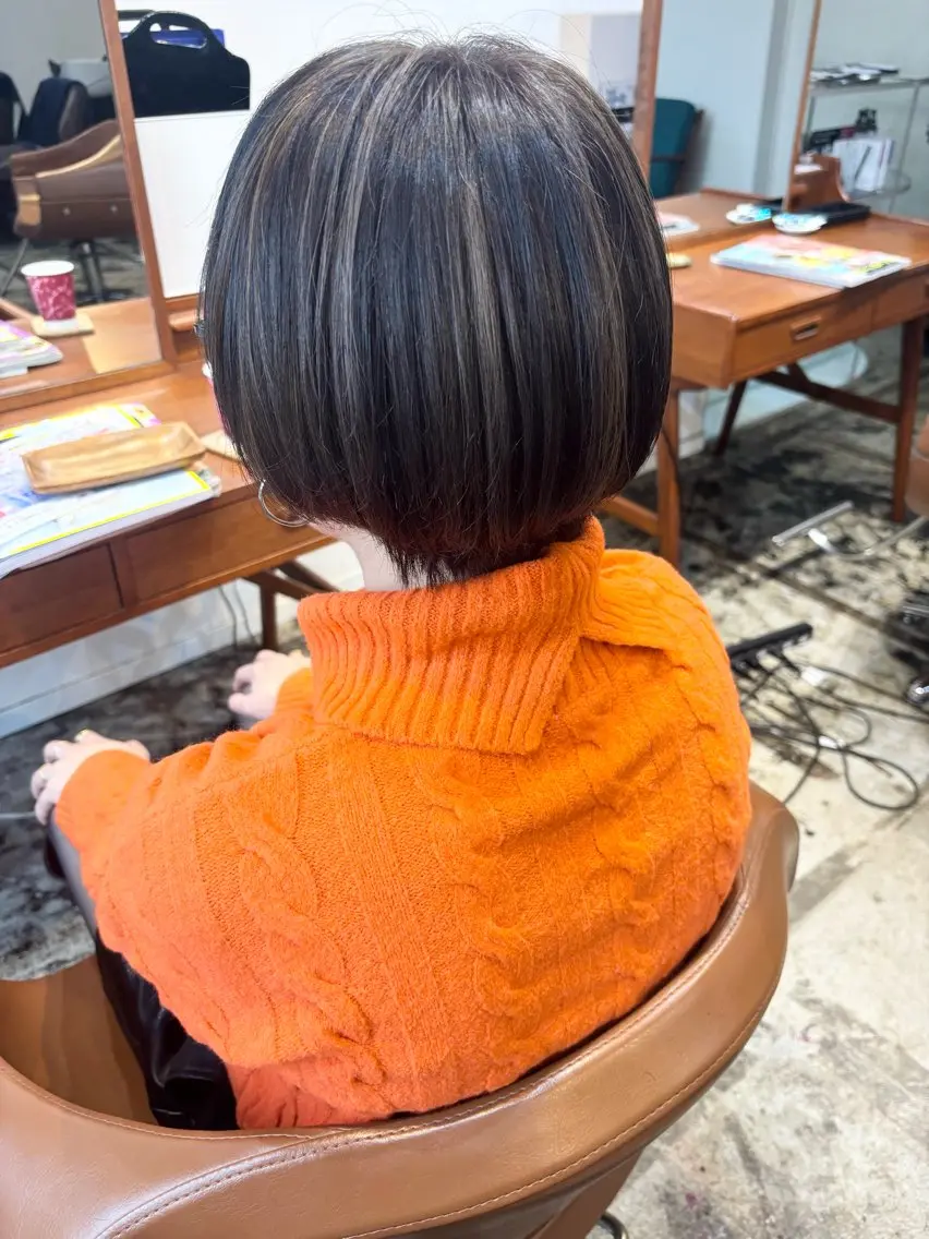 ショート ハイライト ma koのヘアスタイル