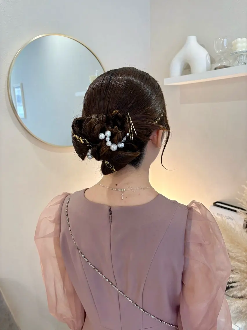 ロング カラー ヘアアレンジ ヘアセット レイヤー/似合わせ YUIのヘアスタイル