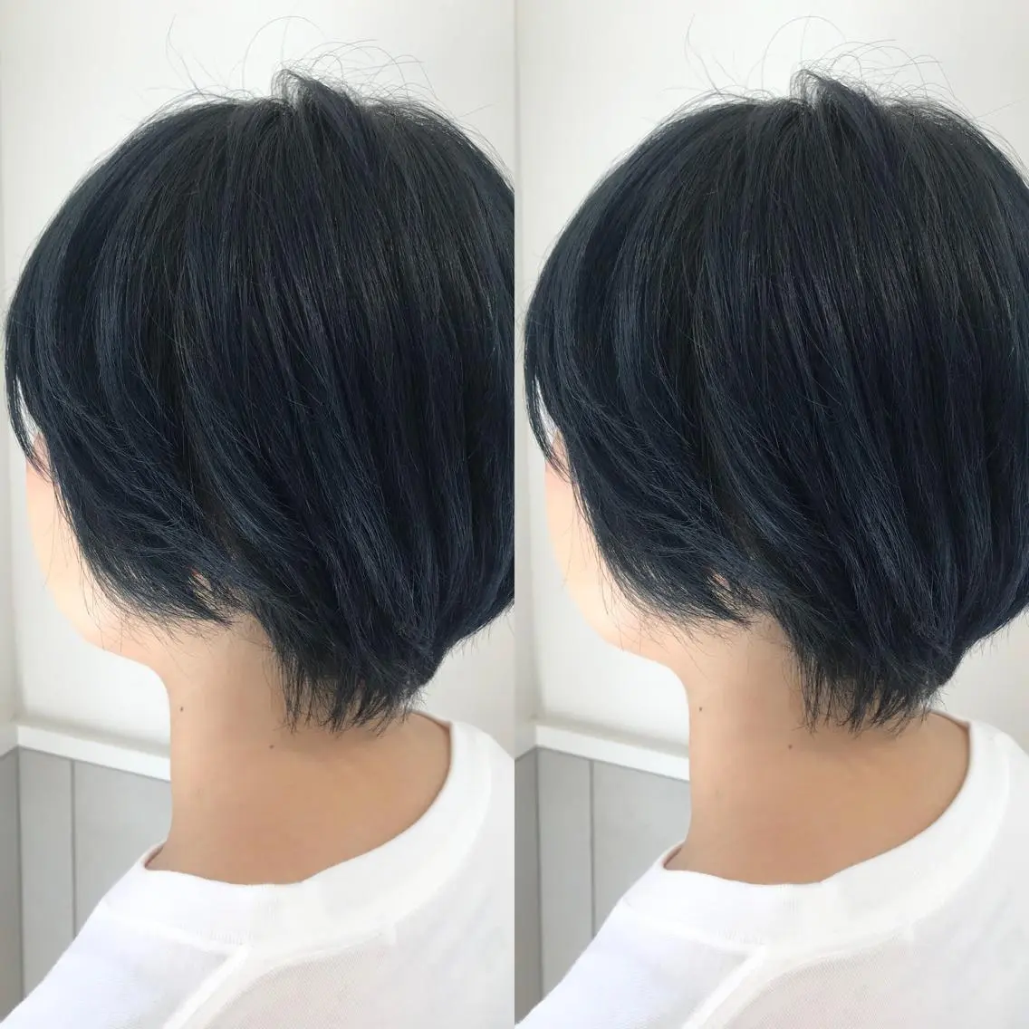 ショート カラー ブリーチ カット ヘアカラー 小栗 麻衣のヘアスタイル