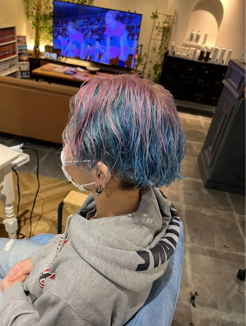 【レディース限定】メンズライクカット＋カラー＋トリートメントの写真