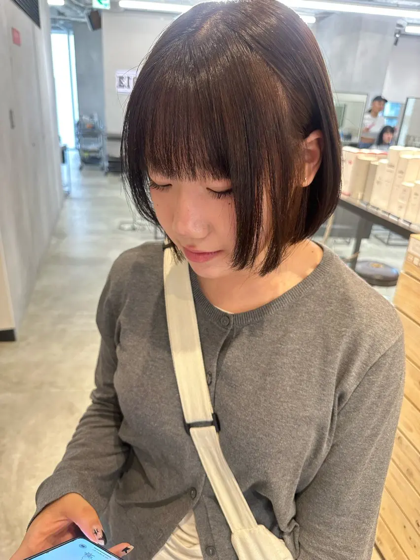 ショート ボブ 韓国風ヘア 🎀韓国/髪質改善 長野美和🎀のヘアスタイル
