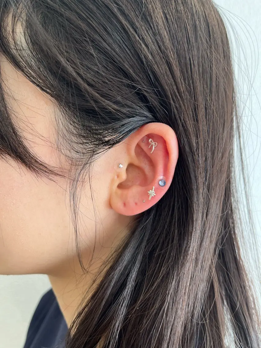 【SNSで話題✨】耳ツボjewelry💎☪️両耳16粒※現金支払いのみの写真