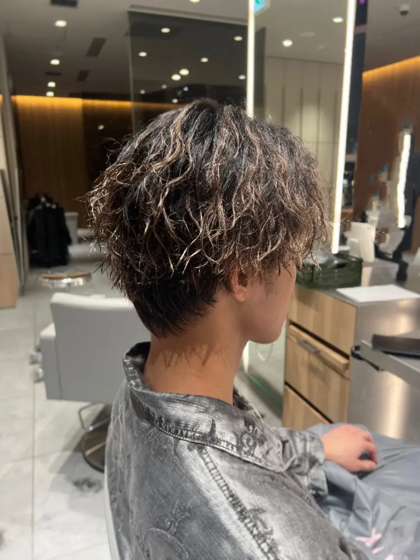 ショート メンズ メンズパーマ カット kako ショート ボブのヘアスタイル