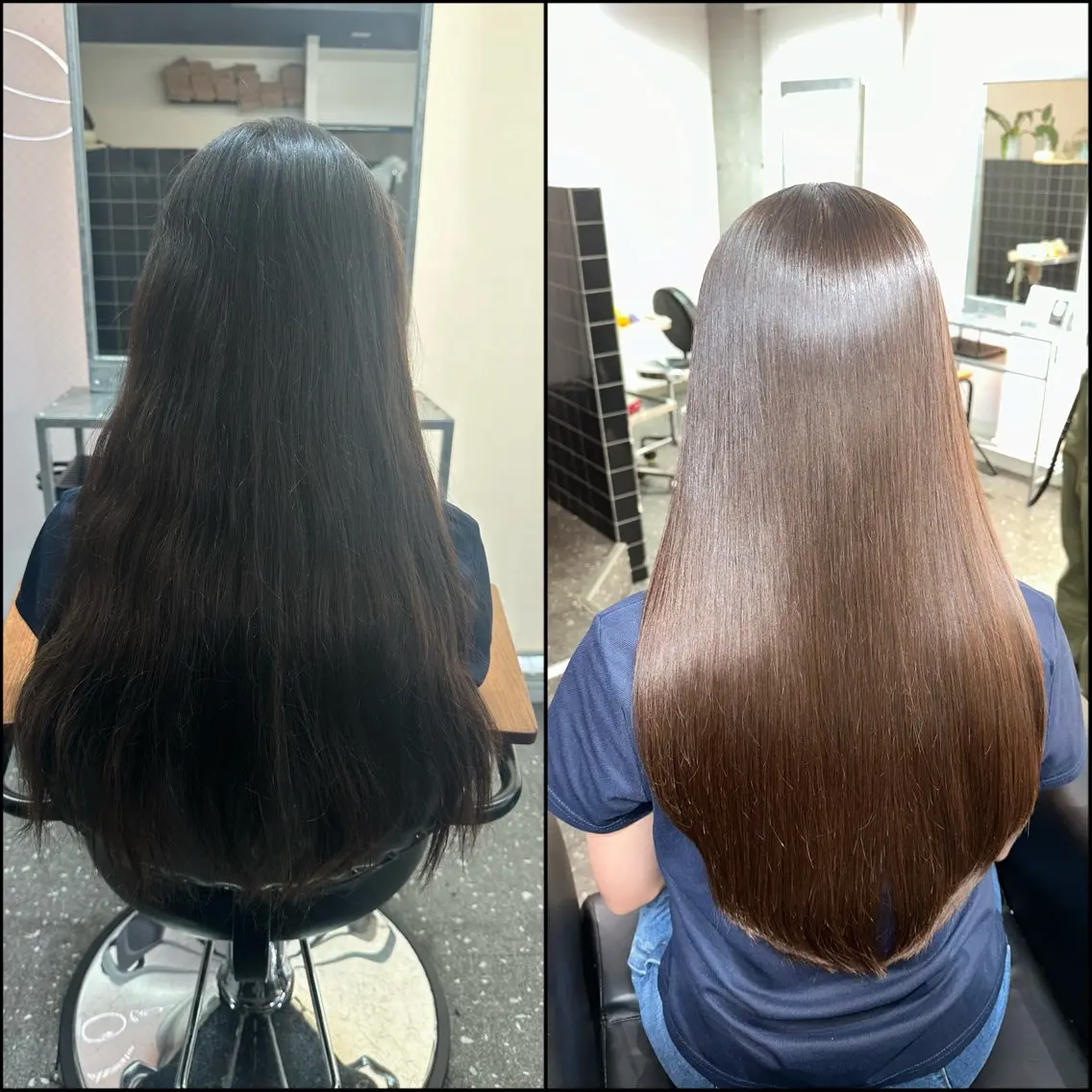 ロング パーマ カット 縮毛矯正 トリートメント 髪質改善⭐️縮毛矯正 中野⭐️Rinaのヘアスタイル