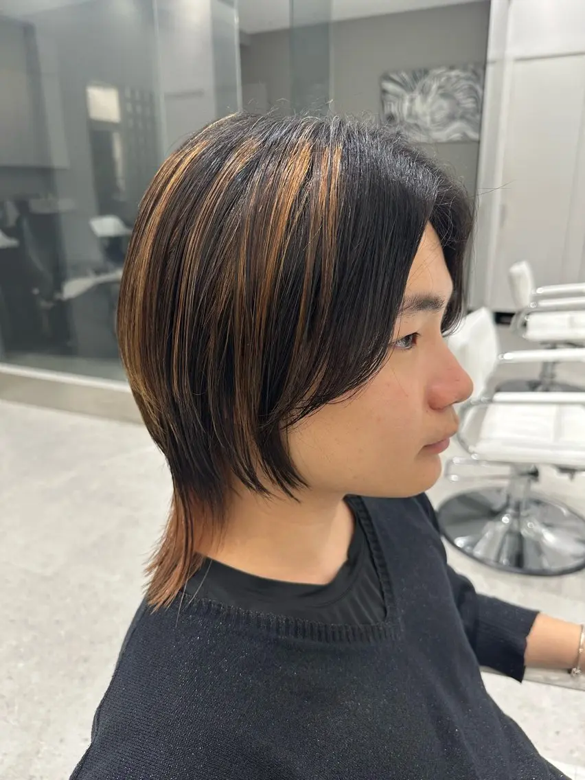 メンズ メンズウルフカット ウルフカット カット AIKA🤍 カットモデル募集🫧のヘアスタイル