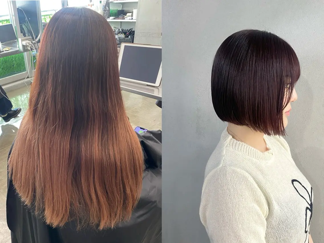 ショート カラー ヘアアレンジ レッドカラー ボブ カット ヘアカラー トリートメント #tag 佐藤璃美のヘアスタイル