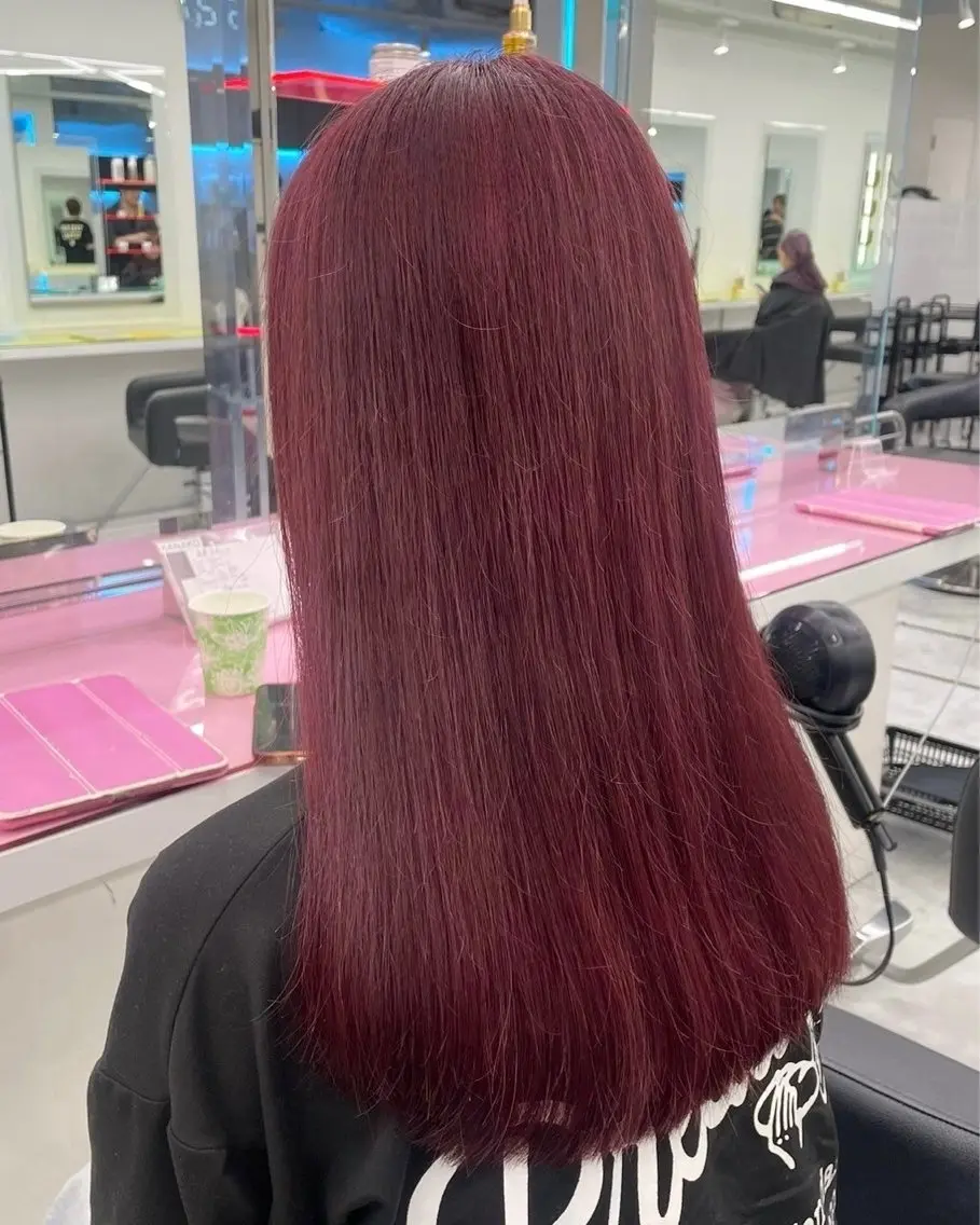 セミロング カラー ヘアカラー トリートメント ヘッドスパ うる艶韓国スタイル 🤍りんのヘアスタイル