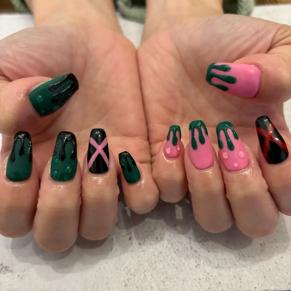 ネイル ハンドネイル Sea  nail by emaのネイルデザイン