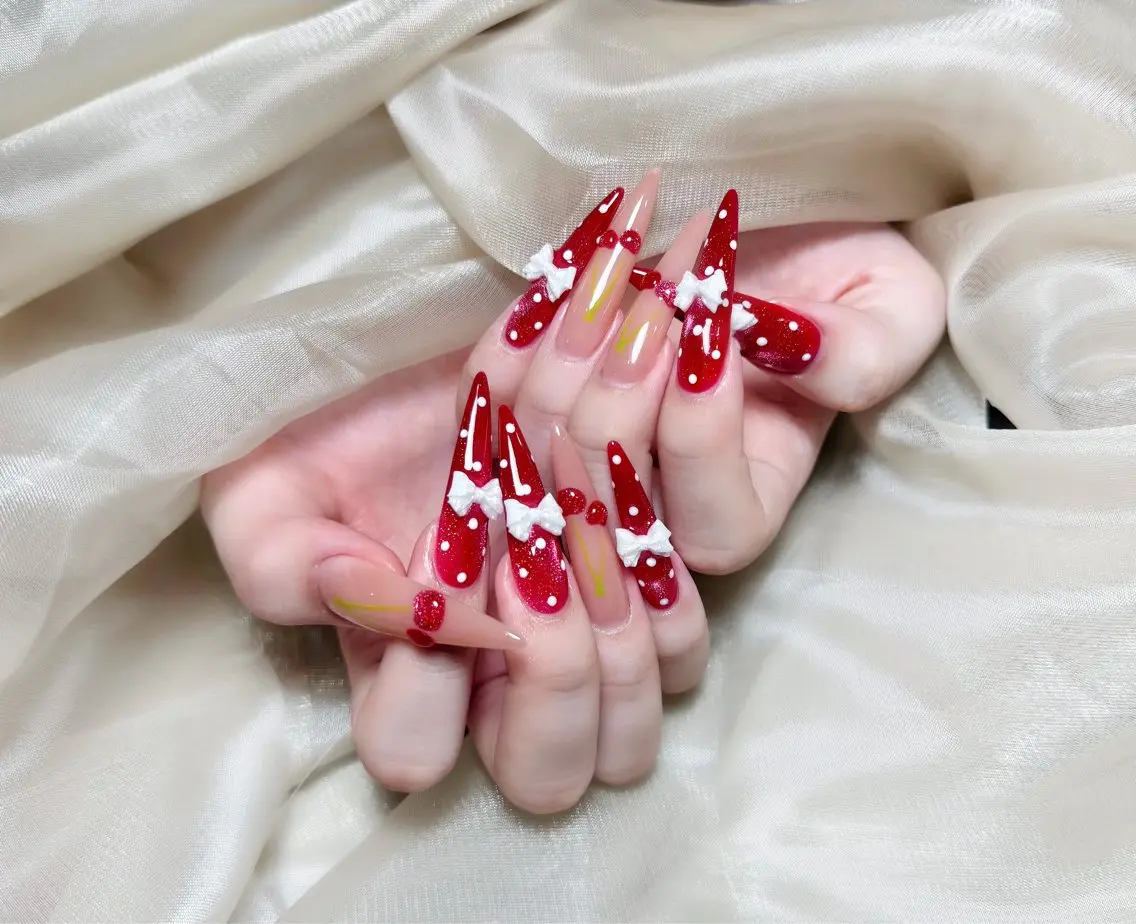 ネイル チークネイル 長さ出し フレンチネイル ジェルネイル 韓国ネイル ハンドネイル Lucky Nail Salonのネイルデザイン
