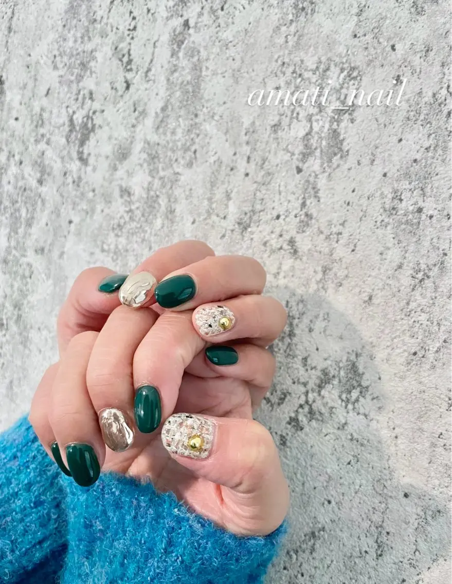 ネイル フットネイル ジェルネイル マグネットネイル ミラーネイル ニュアンスネイル ハンドネイル amati_nail TAKAKOのネイルデザイン