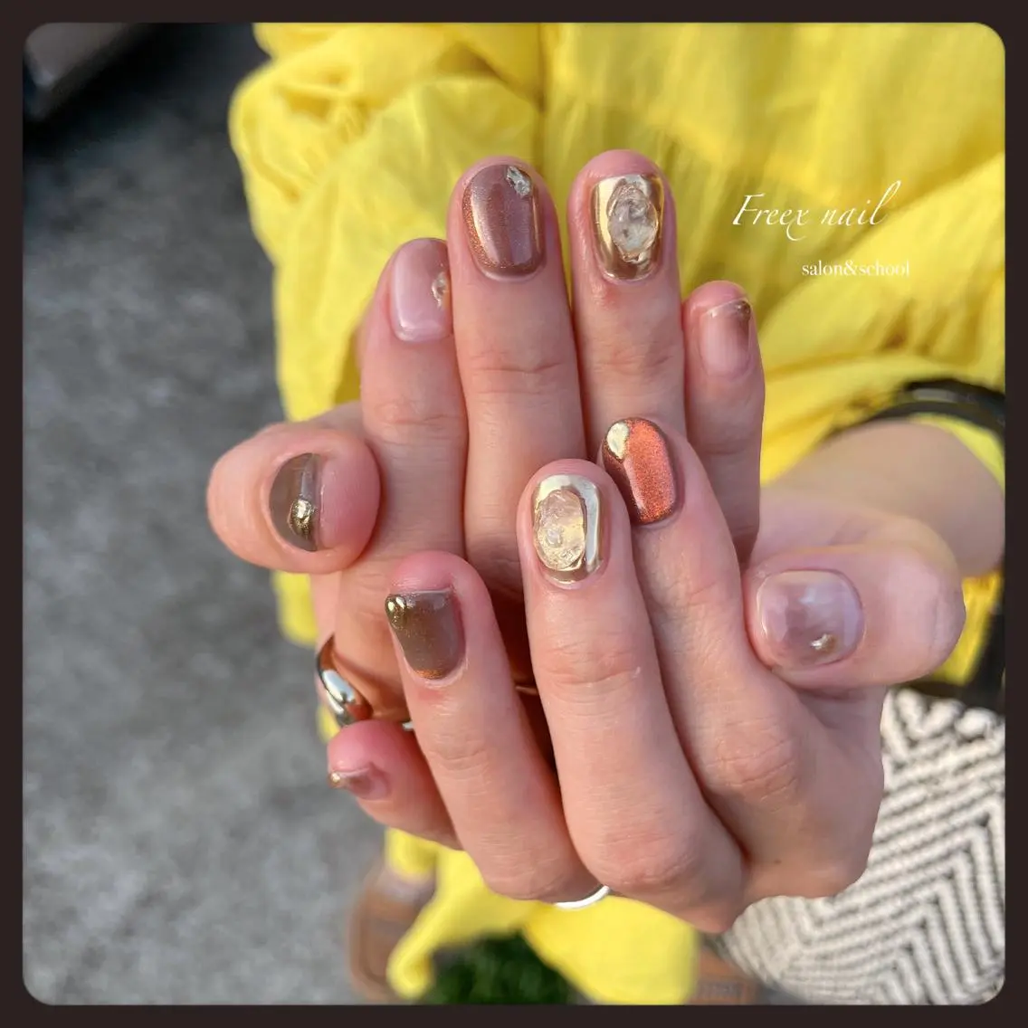 ネイル マグネットネイル ハンドネイル ハンドケア freex nail /ニュアンス/個性派のネイルデザイン