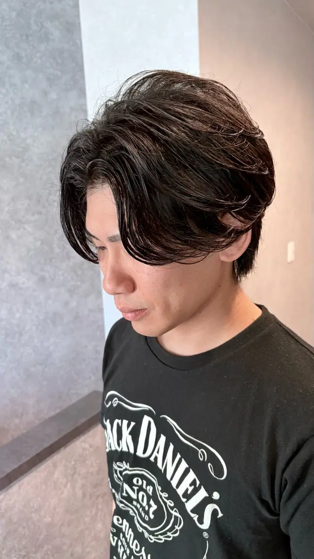 メンズ フェザーパーマ メンズパーマ パーマスタイル特化◎ 永戸圭汰のヘアスタイル