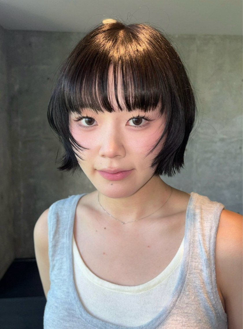 ショート カット 縮毛矯正 トリートメント Cocona🦤 ハイトーン/レイヤーのヘアスタイル